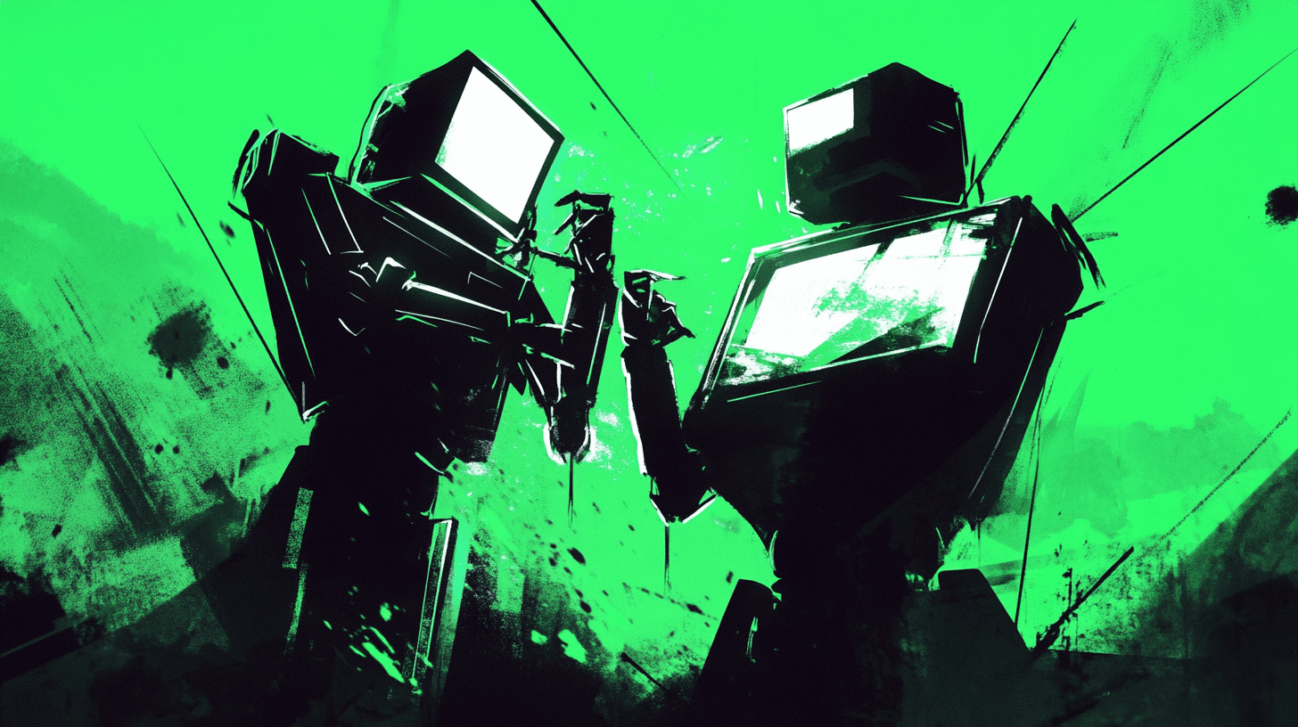 AI Agent Building Illustration